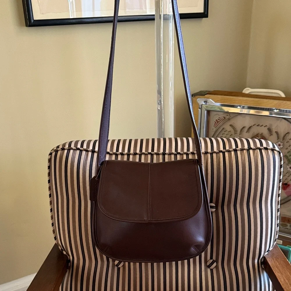 Vintage Coach Ergo Small Flap 9034 mahogany - Picture 2 of 14